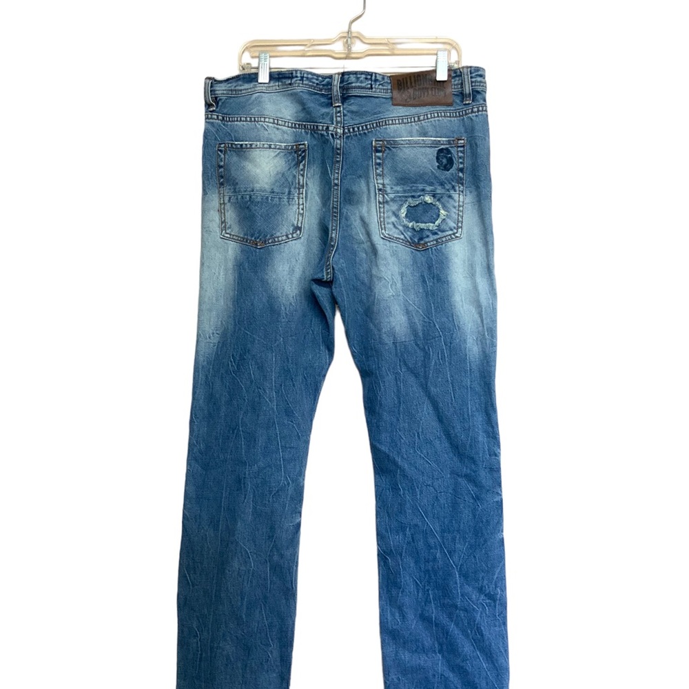 Men's Distressed Blue Jeans - Picture 3 of 12